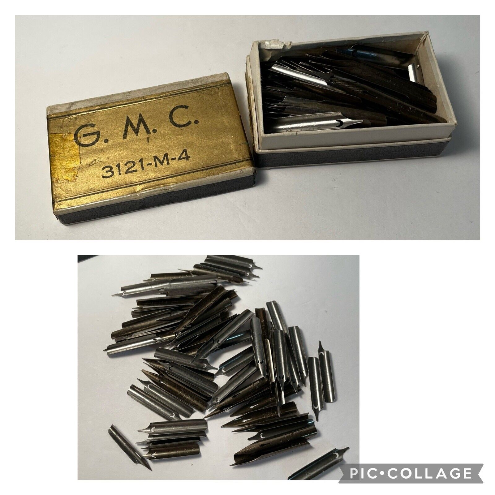 Vintage GMC Art Drafting Dip Pen Nibs General Motors 3121 M-3 M-7 M-4