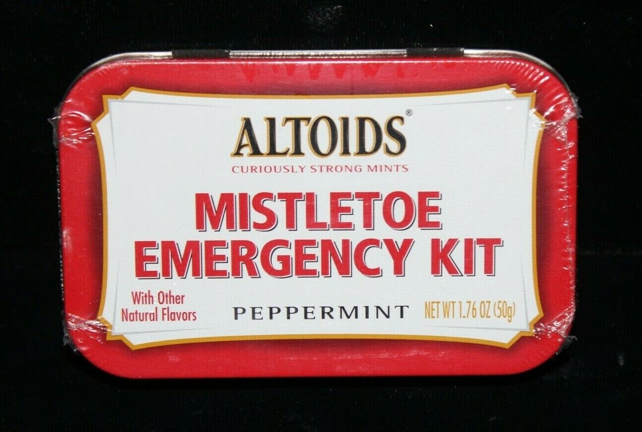 RARE 2019 Altoids Holiday Limited Edition Mistletoe Collectible Tin Mint Candy