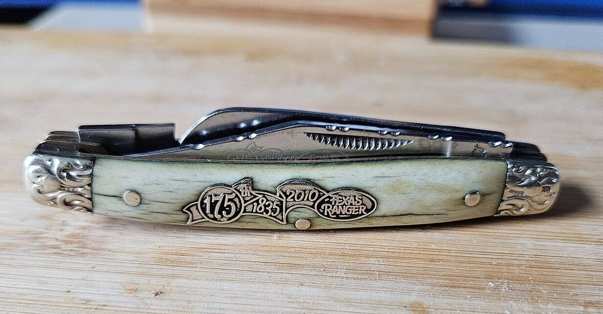  Schrade Texas Ranger Trapper Knife Uncle Henry 175 Years 2010 Collectors