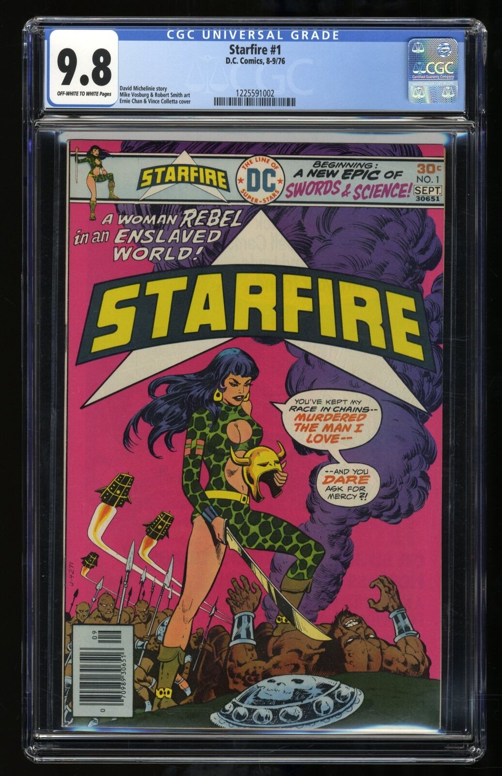 Starfire (1976) #1 CGC NM/M 9.8 Off White to White 1st Appearance DC Comics