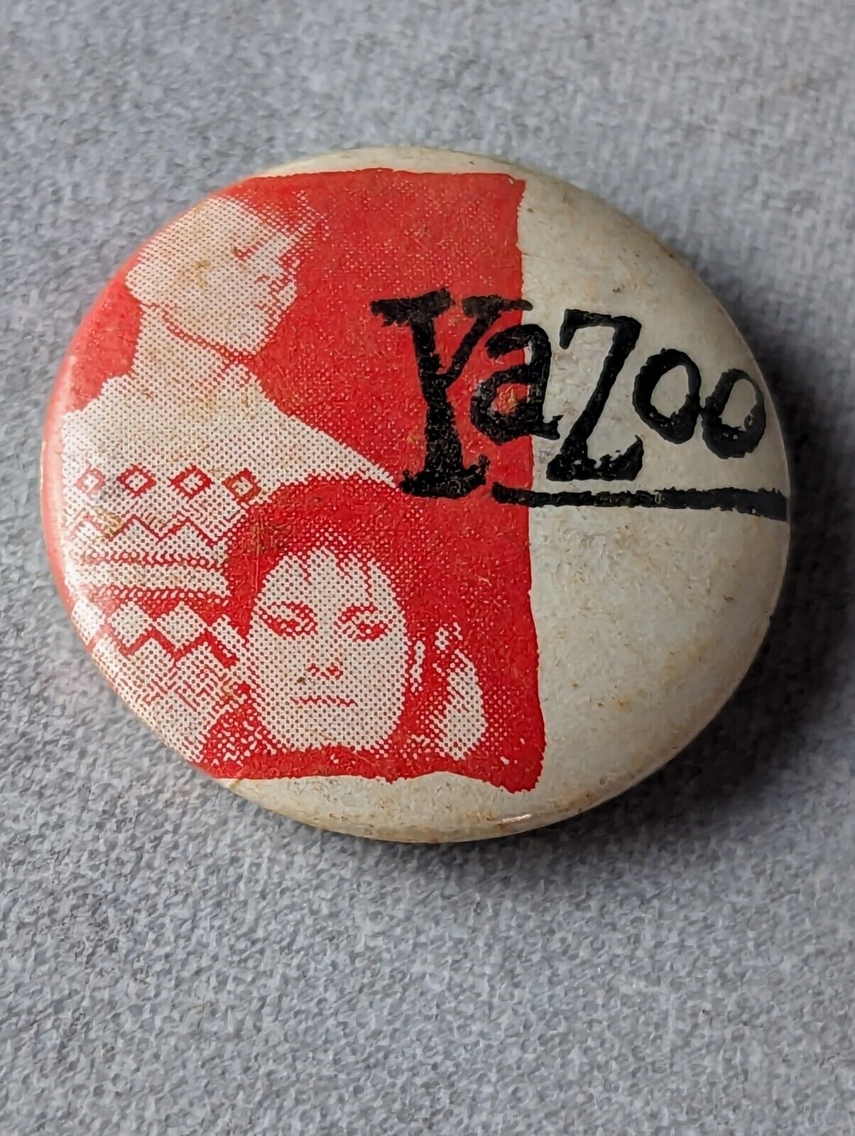 VINTAGE YAZOO PIN BADGE Purchased Around 1986 