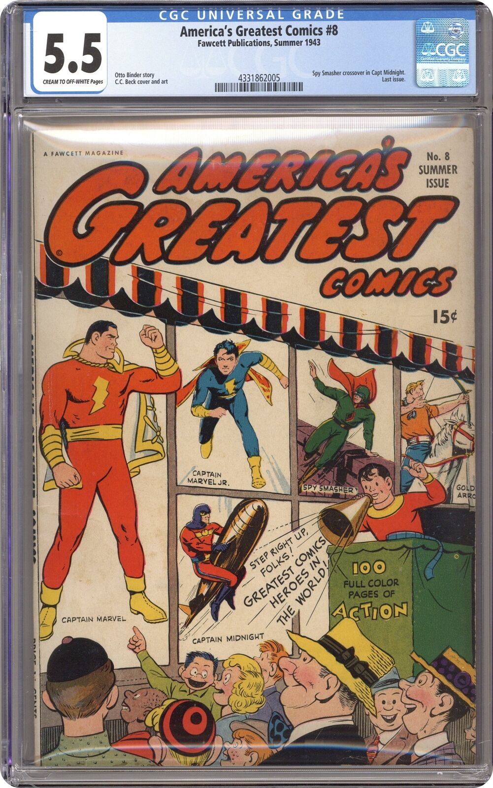 America\'s Greatest Comics #8 CGC 5.5 1943 4331862005