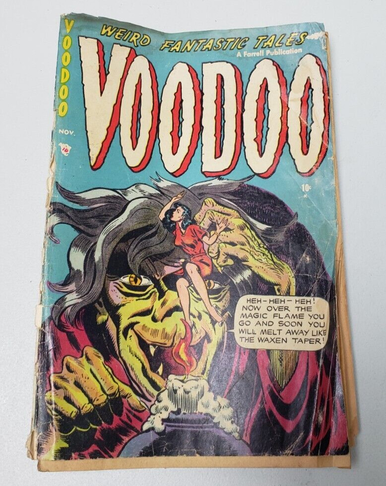 Vintage Rare Horror Comics Voodoo #12 November 1953