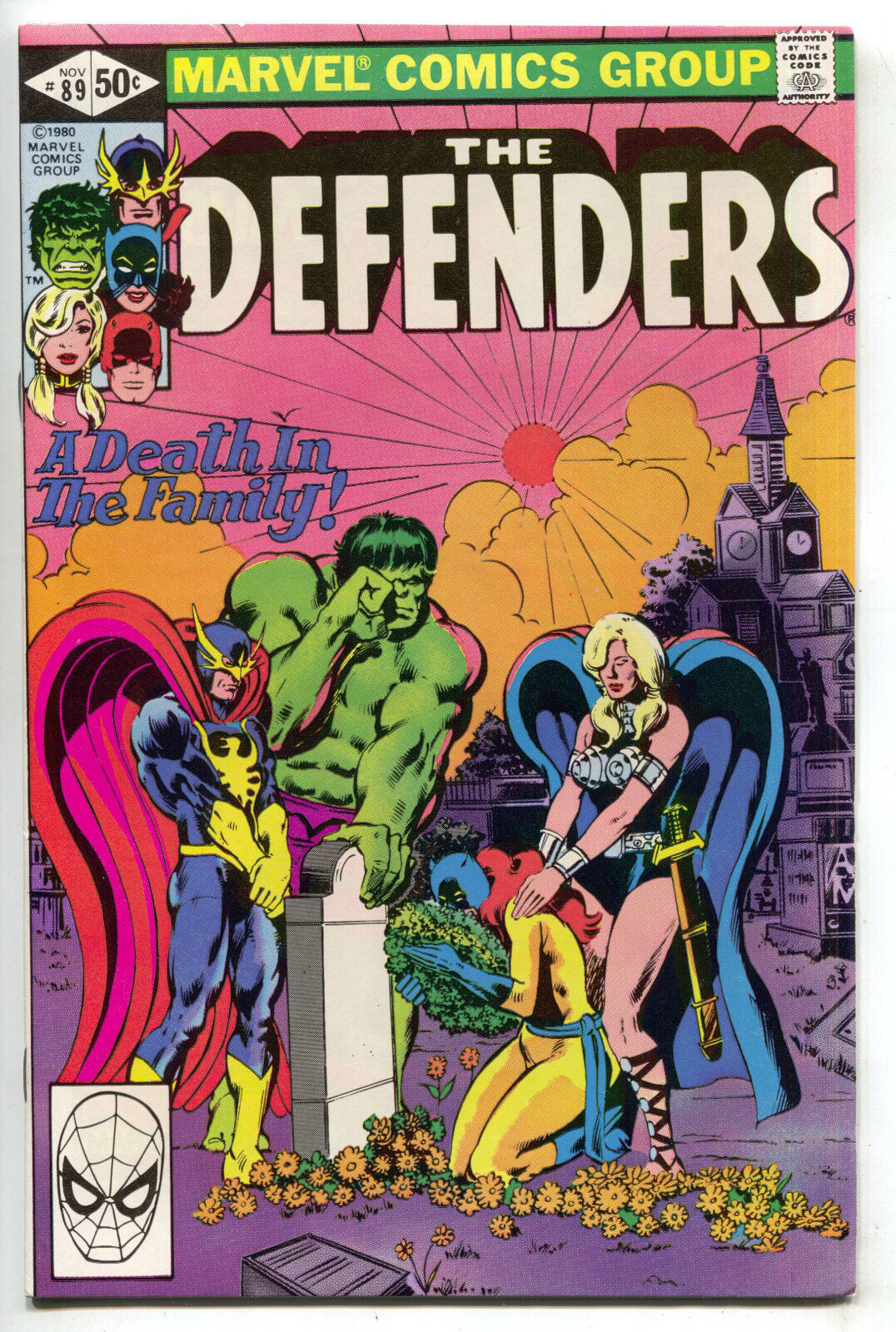 Defenders 89 Marvel 1st Series 1980 VF NM Hulk Hellcat Valkyrie Nighthawk