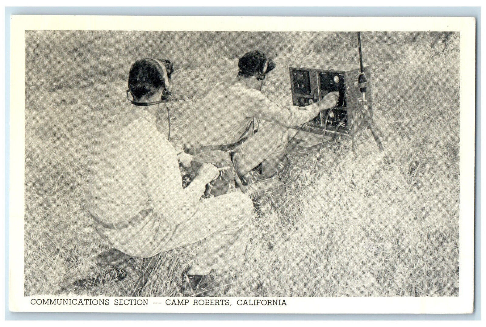 c1950\'s Communications Section Camp Roberts San Miguel California CA Postcard