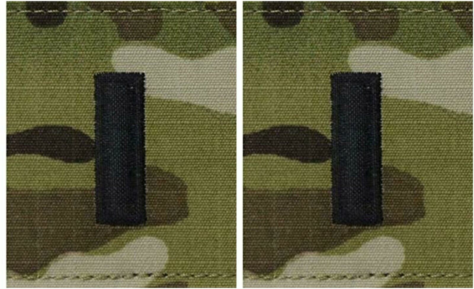 2 Pack Army 1ST Lieutenant Officer 0-2 Rank MultiCam Shoulder Loop Epaulets