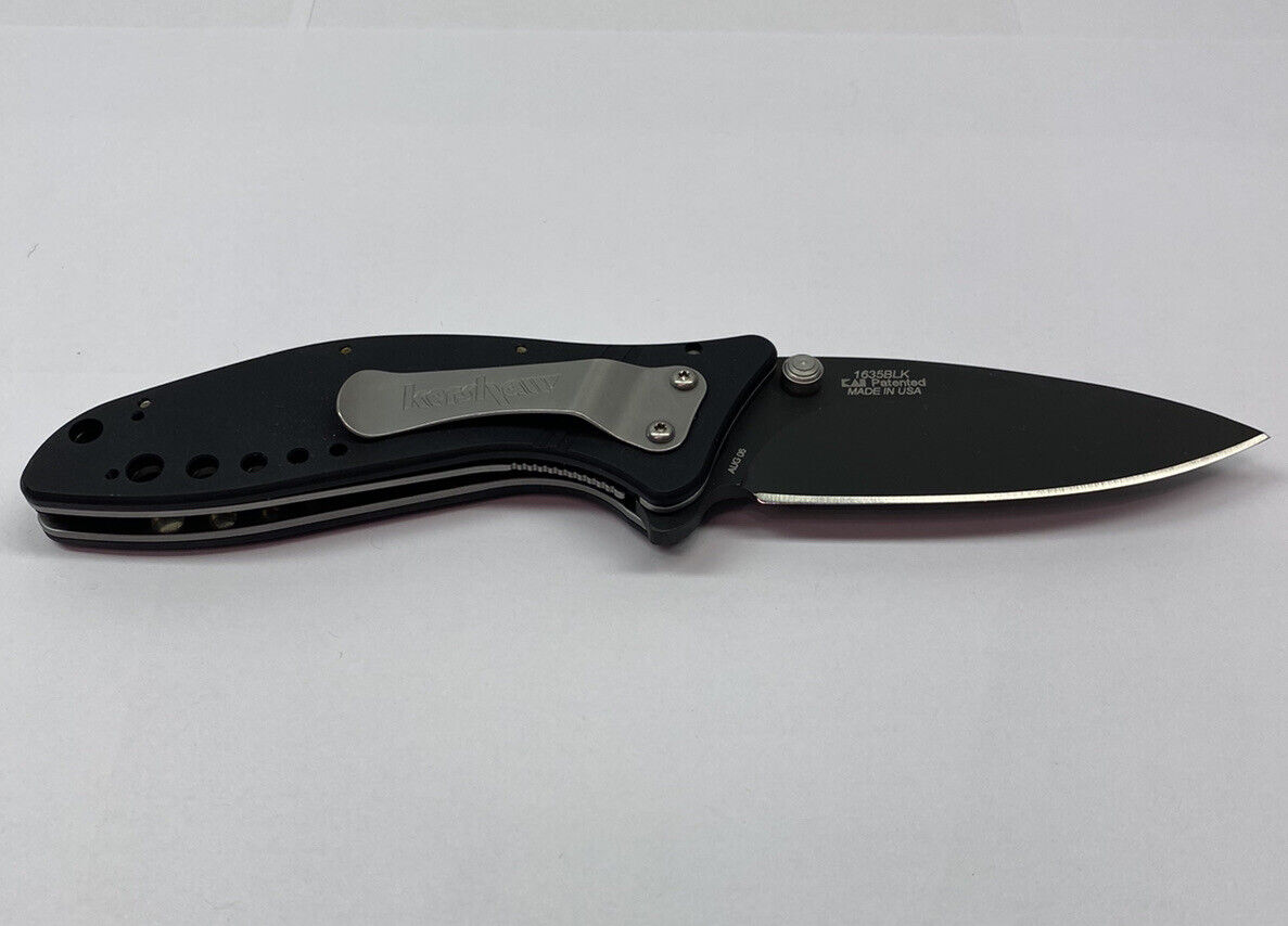 1635BLK KERSHAW MINI CYCLONE BLACK BLADE BLACK HANDLE BRAND NEW W PAPERS AND BOX