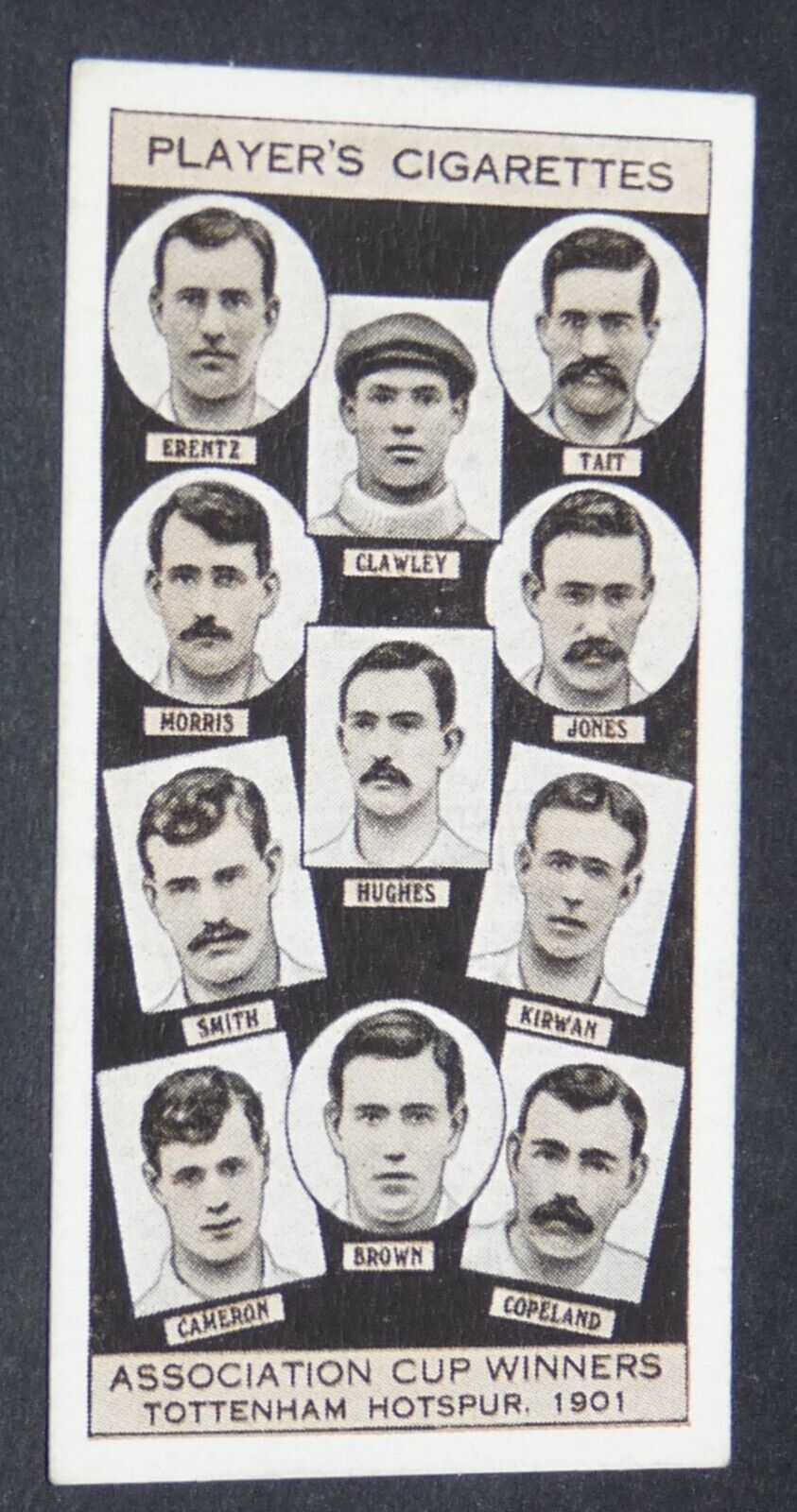 FOOTBALL JOHN PLAYER CIGARETTES CARD 1930 CUP #23 TOTTENHAM HOTSPUR SPURS 1901
