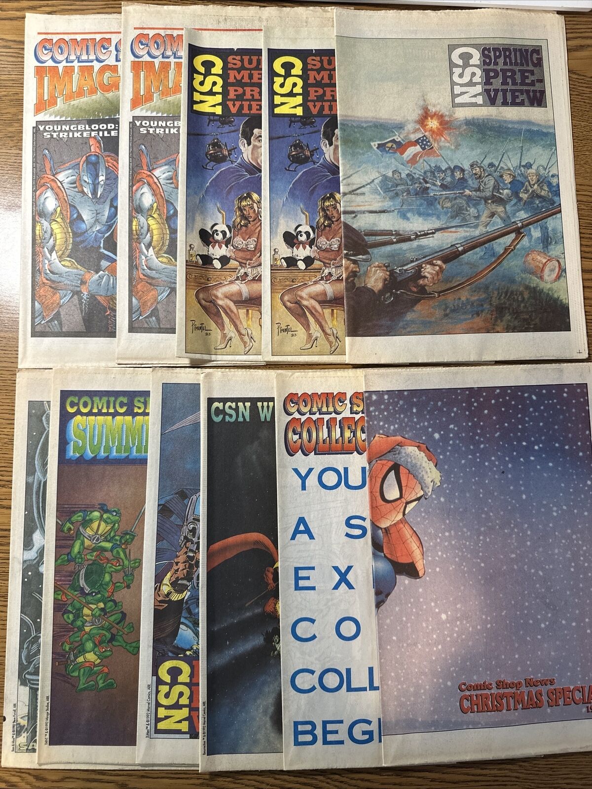 COMIC SHOP NEWS 1992 1993 Special Guide Lot Christmas Spring Summer Winter Fall