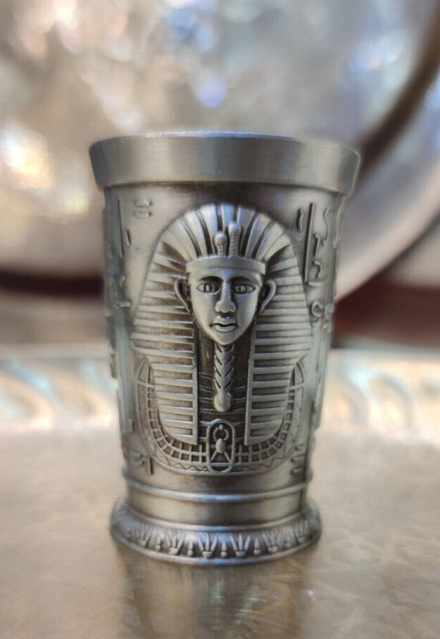Egyptian Antique Cup silver Pharaonic inscription Copper