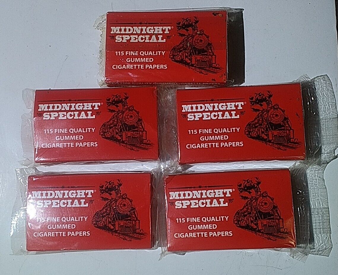 10 Books Midnight Special 115 Vintage Cigarette Rolling  Papers  1150 papers