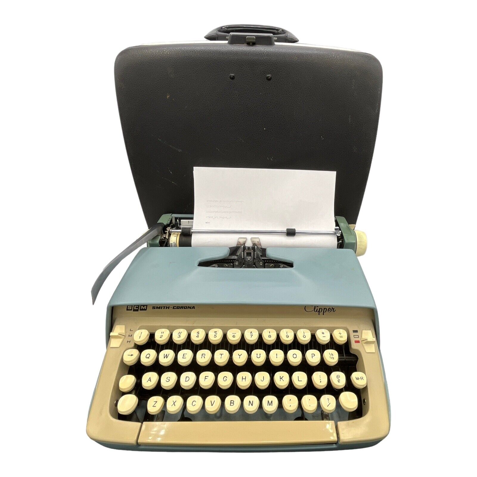 1968 Smith Corona Clipper Typewriter Canada With Case 
