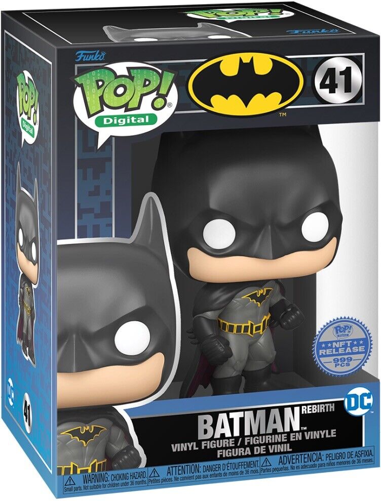 Batman N F T Rebirth Funko Pop Grail DC Series 1 - LE 999 (929 Redeemed)
