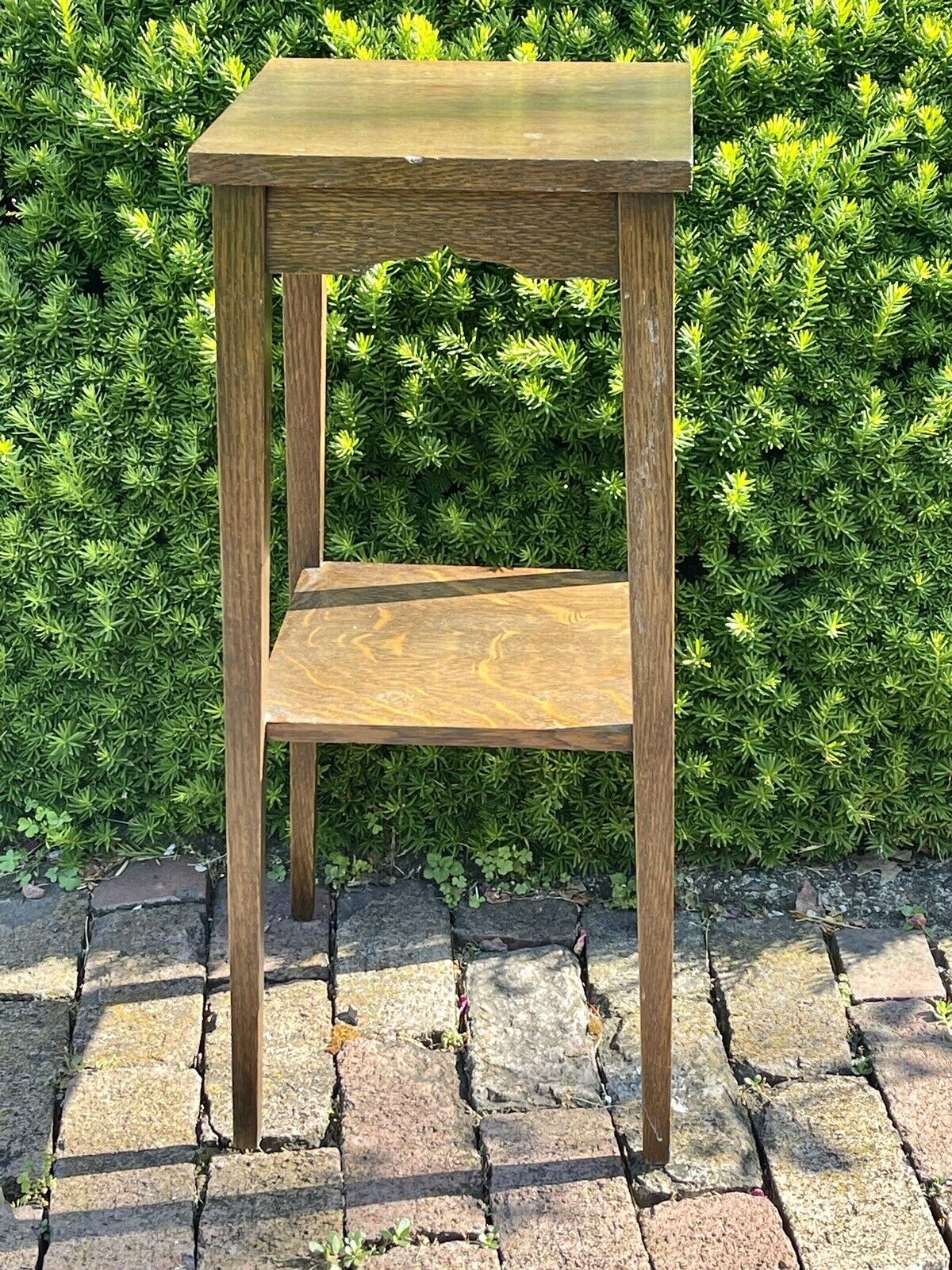 Antique Limbert Style Arts & Crafts Smoke Smoking Tobacco Stand OakTable Taboret