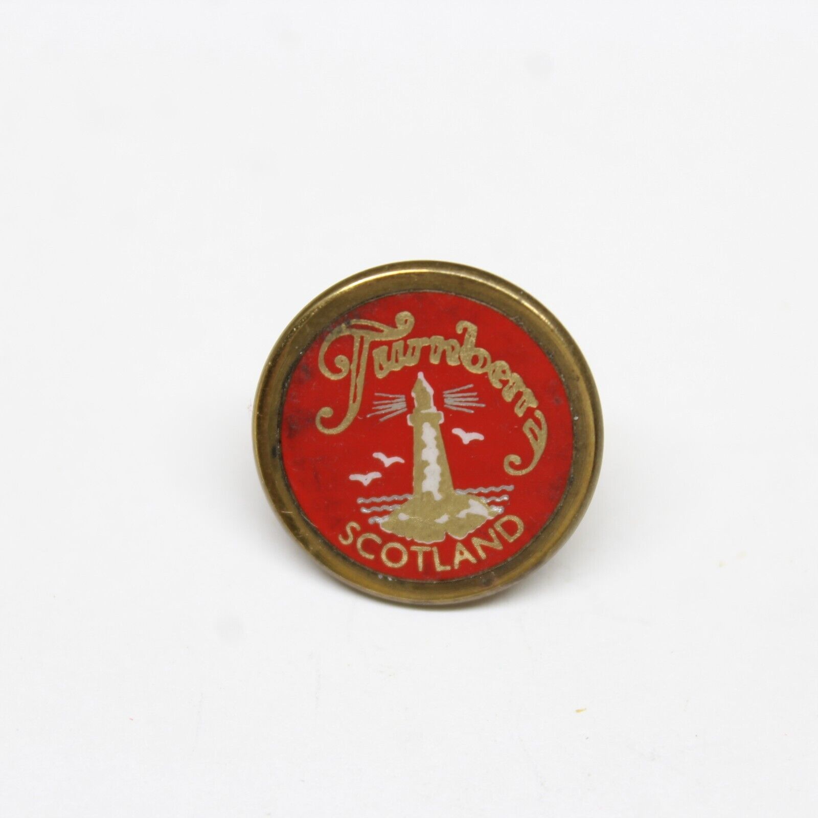 Turnberry Scotland Pin Red Logo Lapel Enamel Collectible Souvenir
