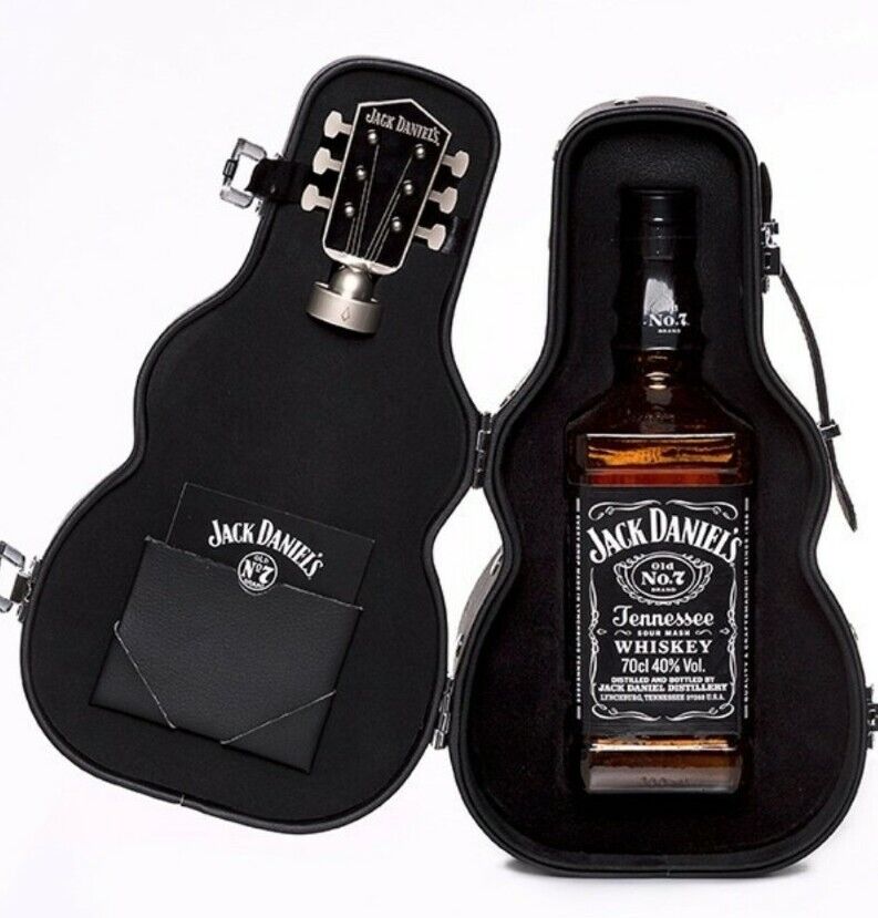 Jack Daniel's Whiskey Limited Edition Guitar Case with Bottle Stopper