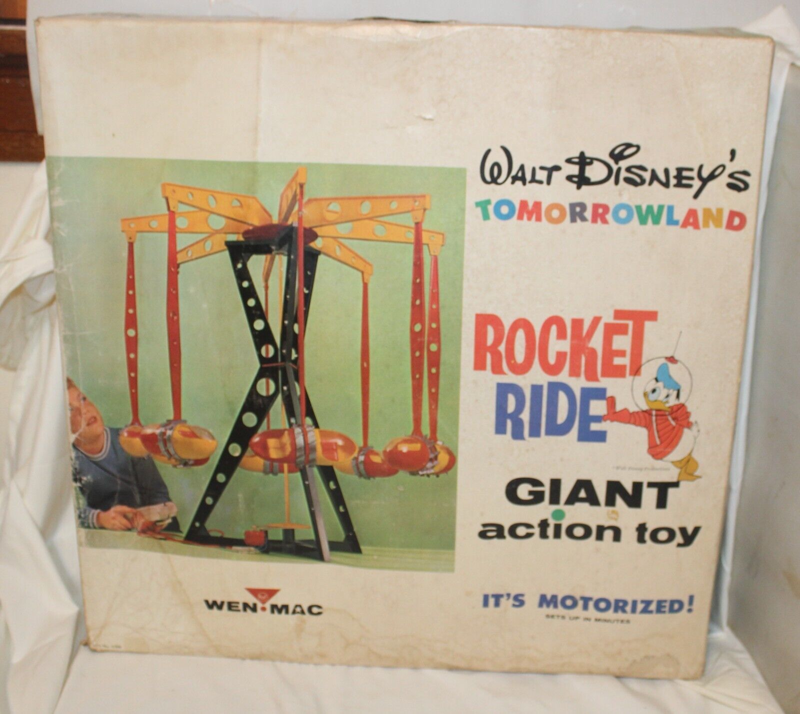 Vtg Space Carnival Walt Disney Wen-Mac Production Tomorrow Land Giant Action Toy