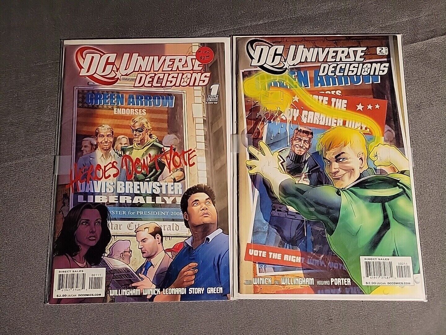 DC Universe Decisions #1, 2 (2008, DC) Pt. 1, 2 of 4 Part Mini Series VF
