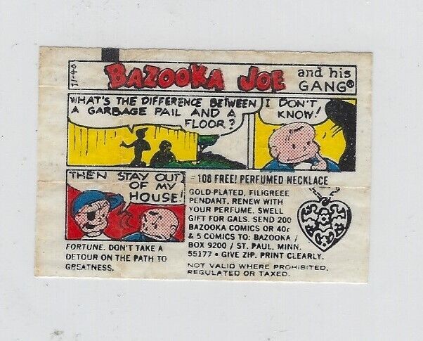 1971 Bazooka Joe Vintage Comic # 71-46 