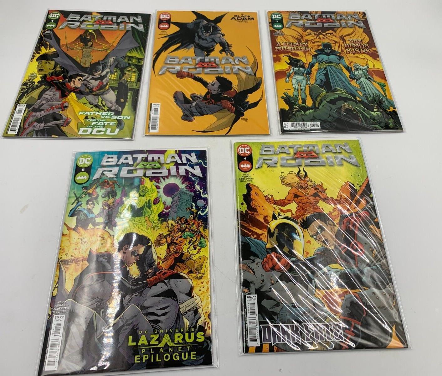 Batman vs. Robin #1-5 Lot of 5 Comics Lazarus Planet Waid DC Comics 2022