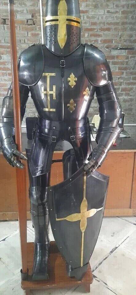 Medieval Knight Armor Antique Full Body Armour Wearable Suit Of Armor Halloween