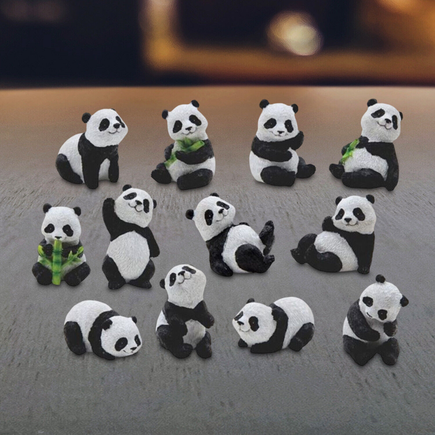 12-Piece Cute Panda 2.25\