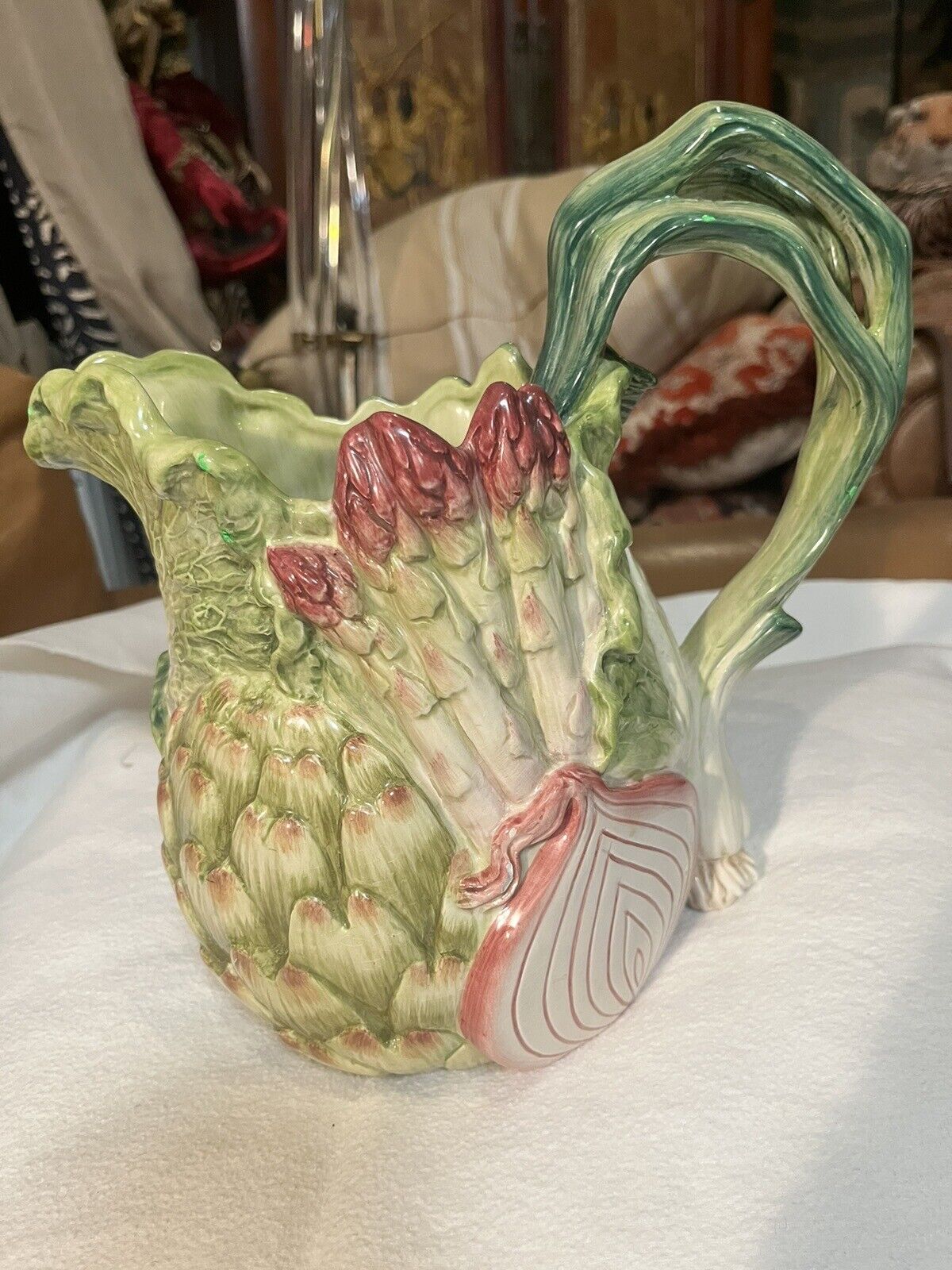 Friz & Floyd VG CABBAGE Vegetable Pitcher Whimsical Great Condition