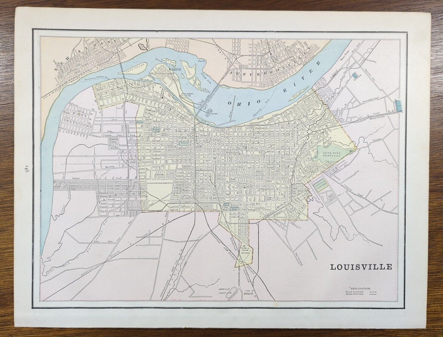 1891 LOUISVILLE KENTUCKY Map 14