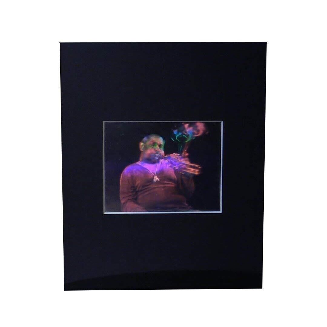 3D Dizzy Gillespie (small) Stereogram Hologram Picture MATTED, EMBOSSED Type