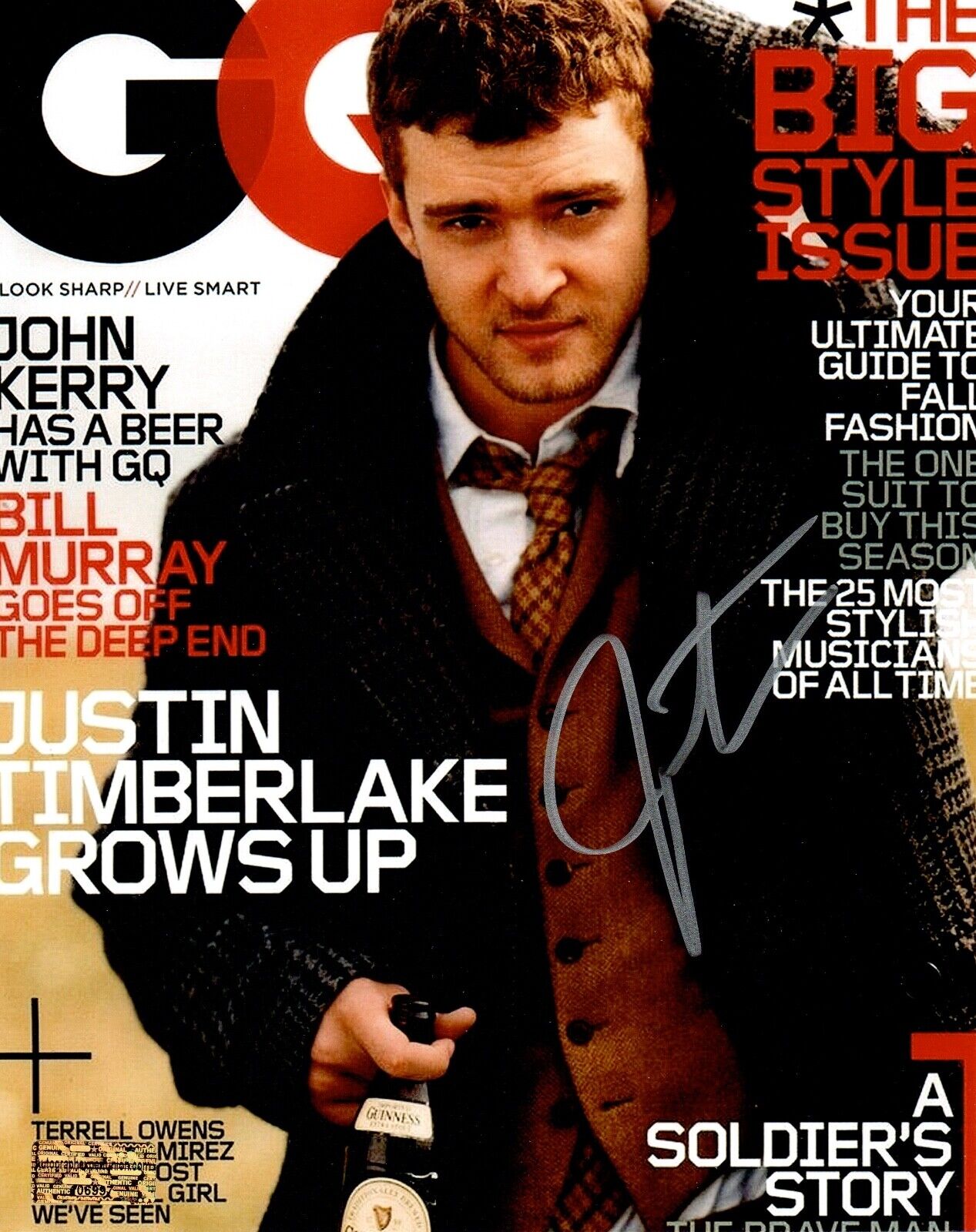 Justin Timberlake Hand Signed 8x10 Photo with COA