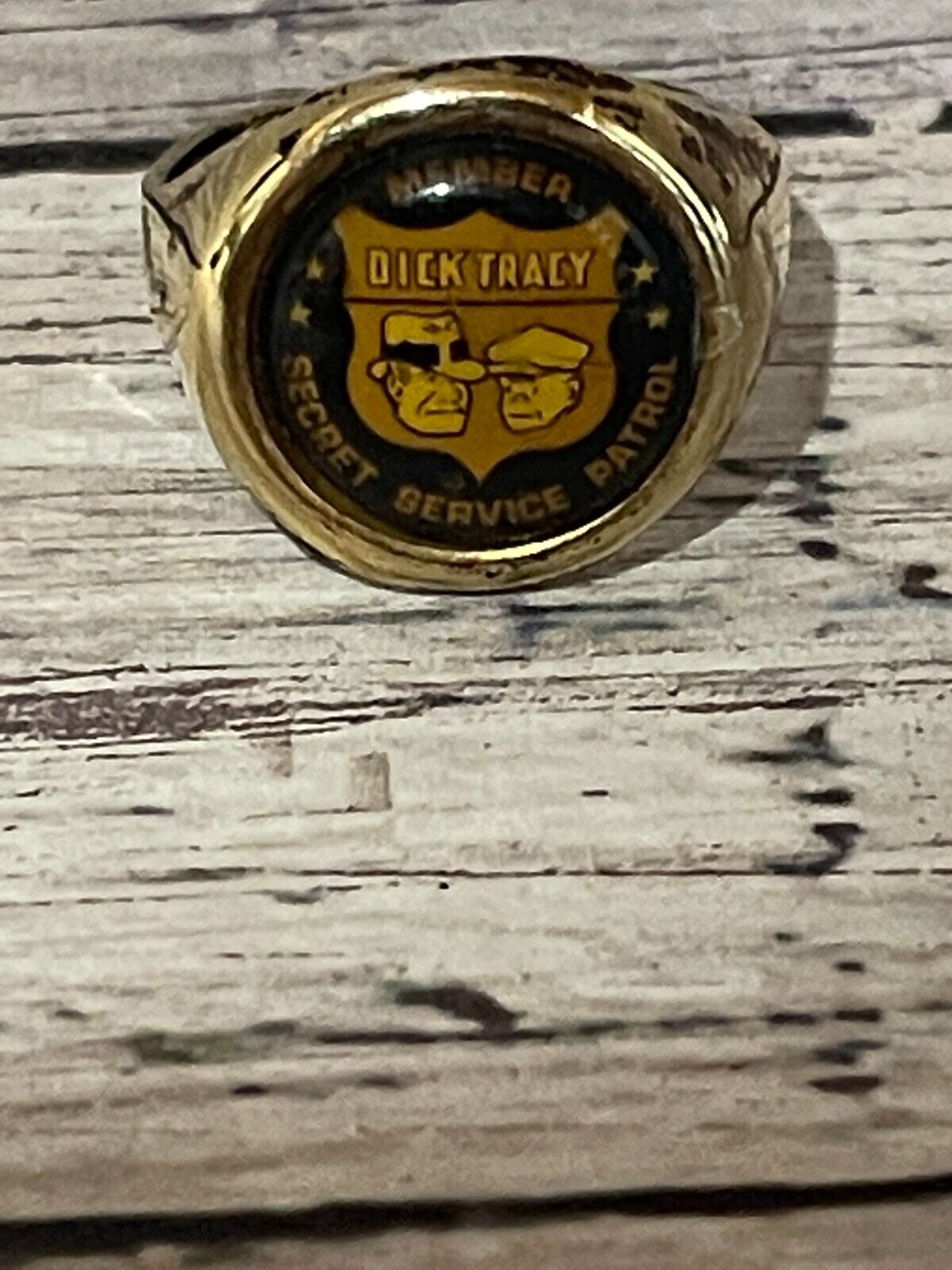 Vintage 1930\'s DICK TRACY Secret Service Patrol MEMBER Ring