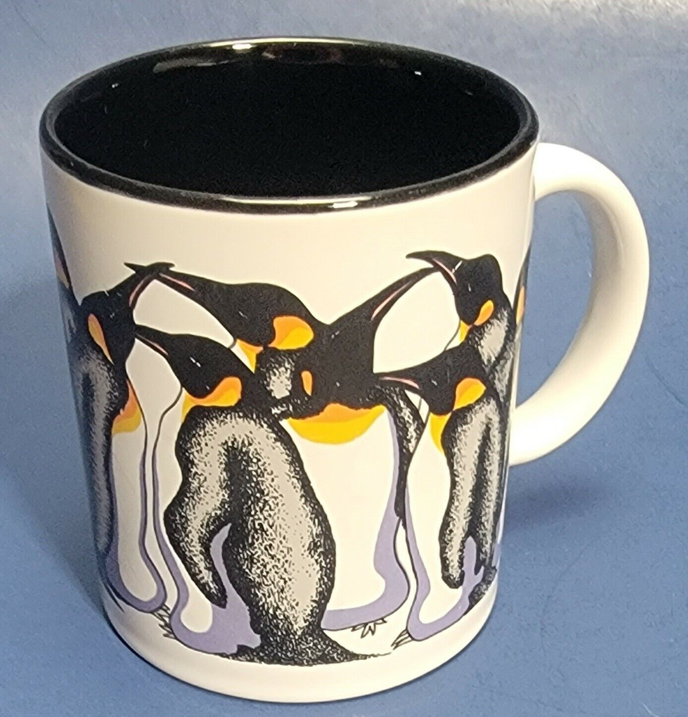 Vintage James Harter 1990 Penguin Coffee Mug by Banana Appeal San Diego 11oz.