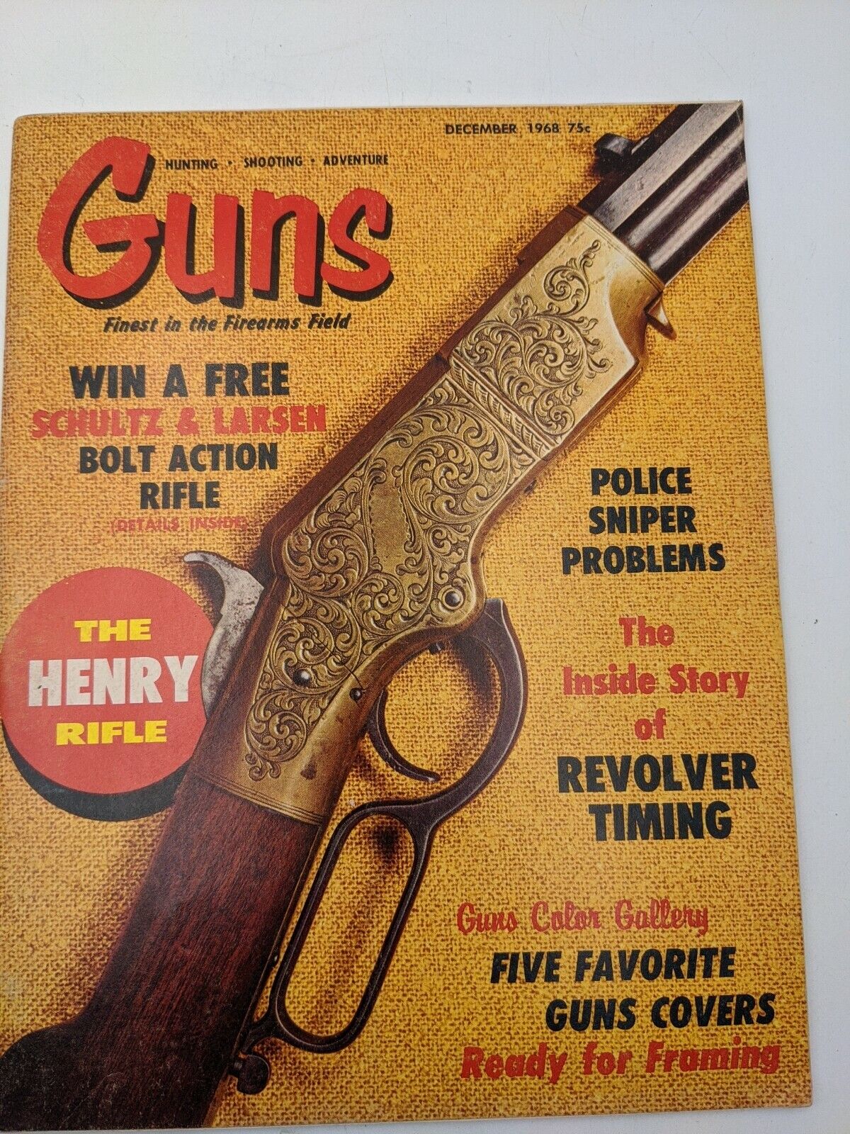 Guns Magazine December 1968 Fire Arms Ephemera Collectibles 