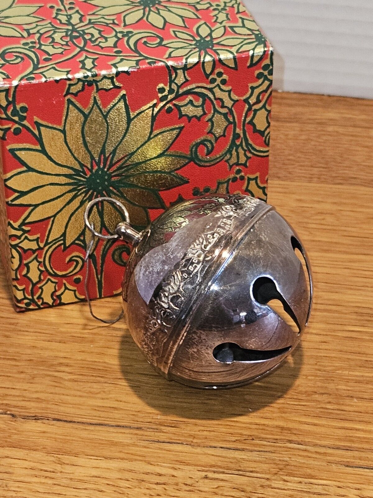 1979 WALLACE SILVER PLATED SLEIGH BELL With Box