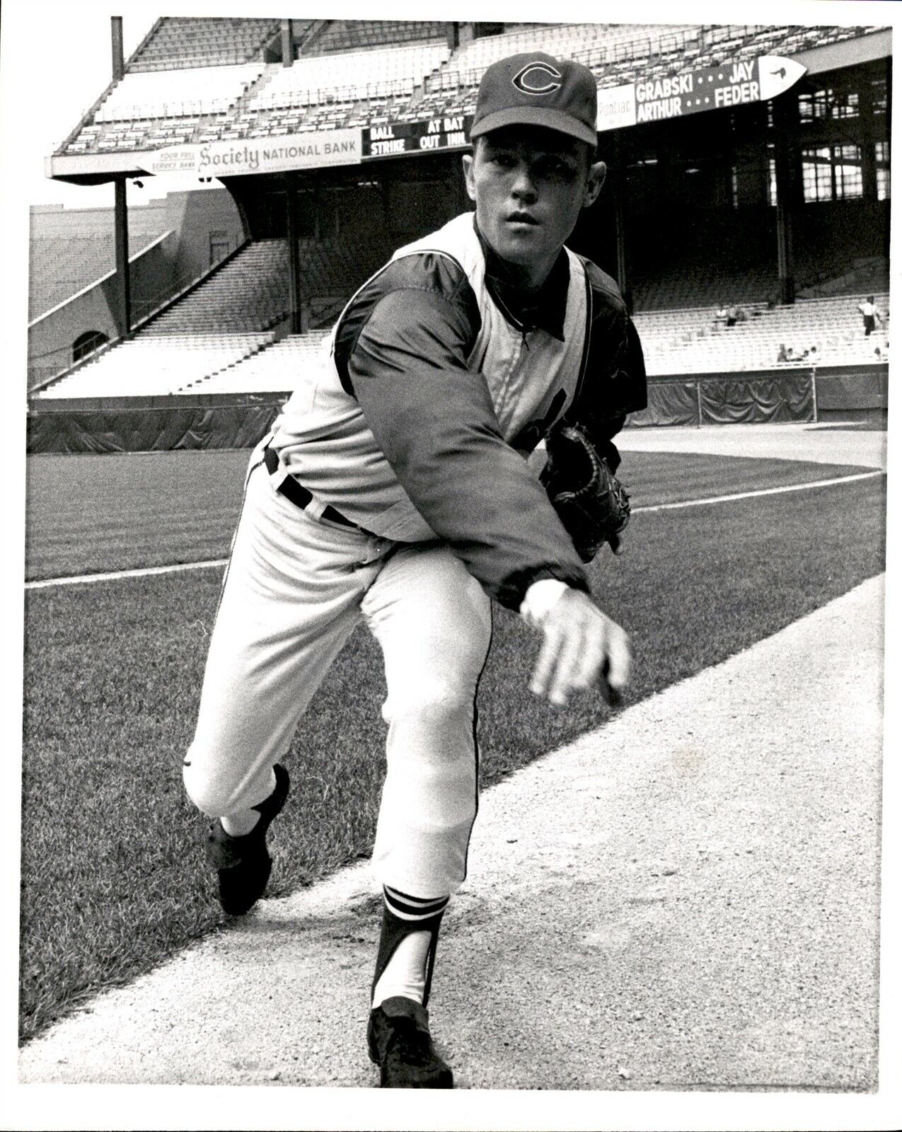 LG934 1967 Original Photo GEORGE CULVER Cleveland Indians Pitcher MLB Baseball