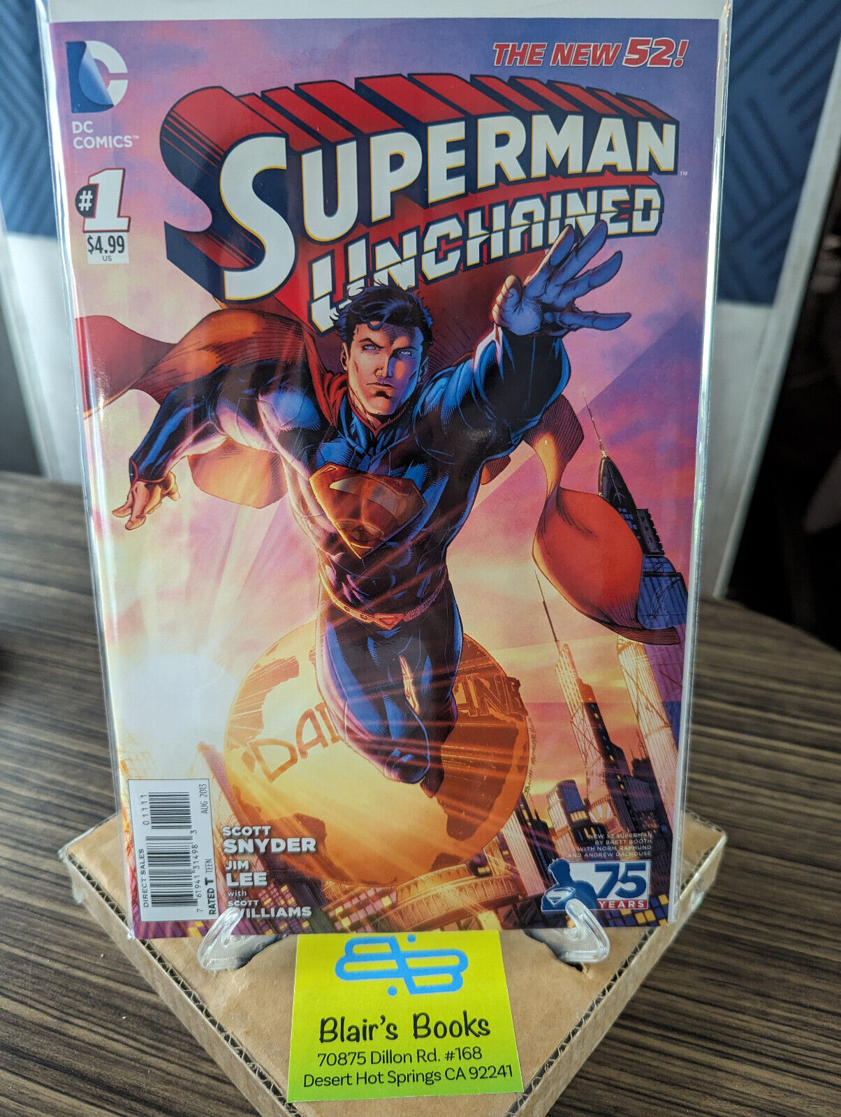 DC\'s SUPERMAN UNCHAINED #1 Booth Var. [2013] NM; Jim Lee Scott Snyder Miniseries