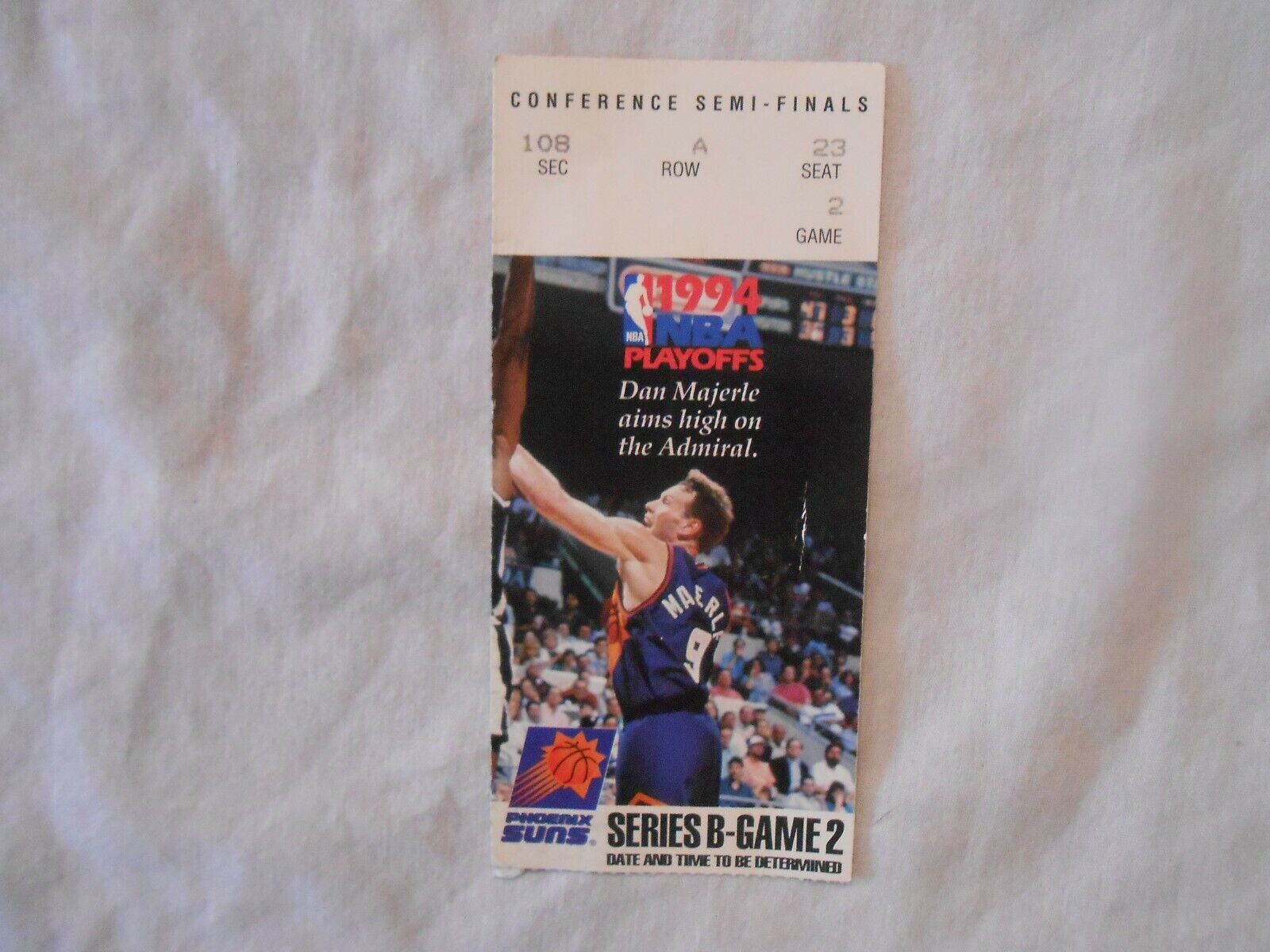 NBA 1994  Phoenix Suns & San Antonio Spurs Ticket Stub   