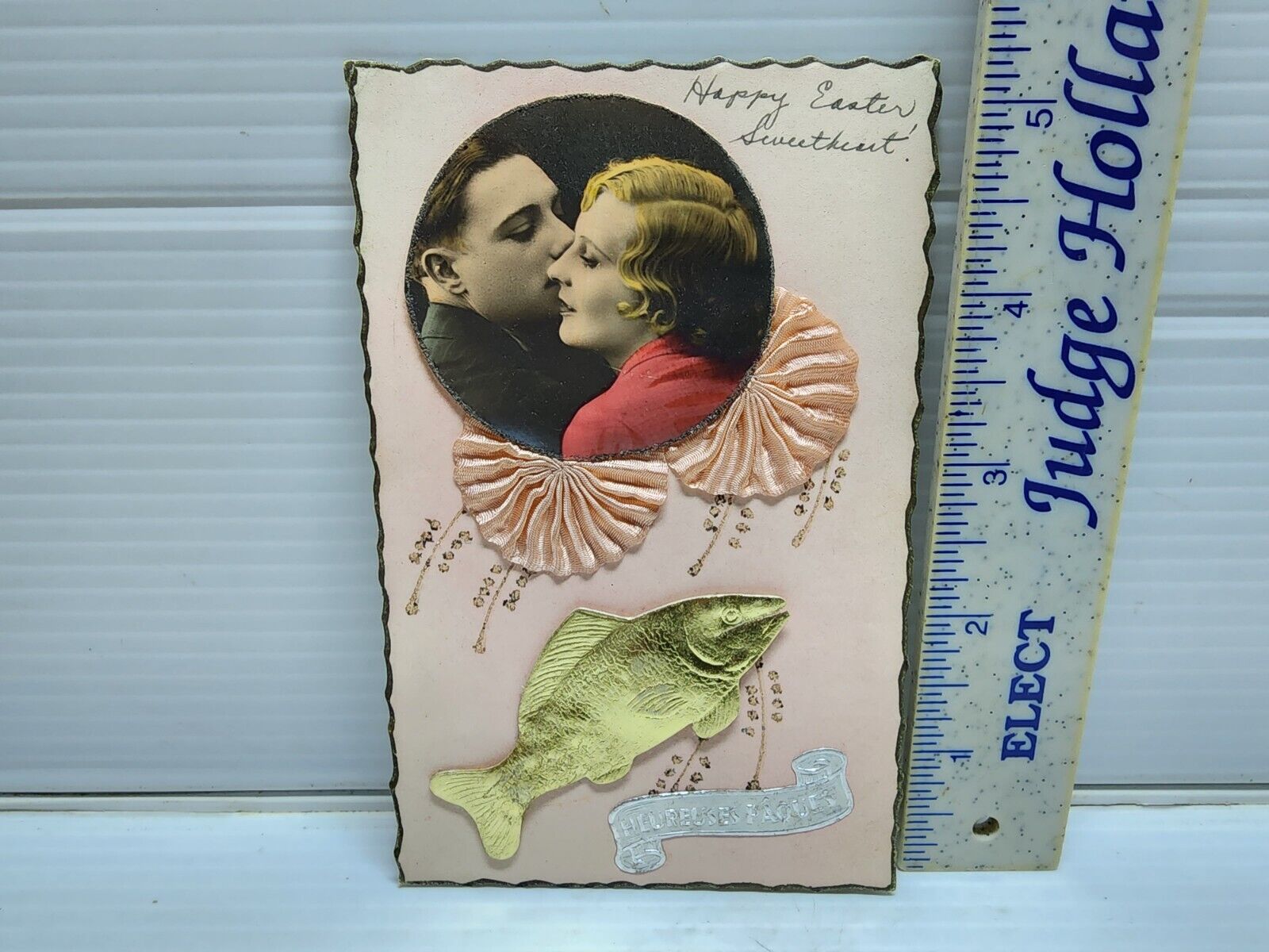 Antique Handmade? Picture Postcard Valentines Day Sweetheart 