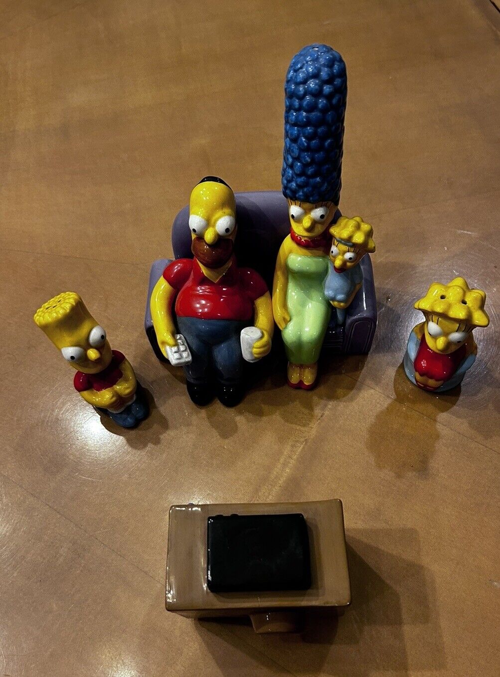 Simpsons Salt & Pepper 6pc Set *Vintage* Treasure Craft 1996 TV Homer Bart Marge