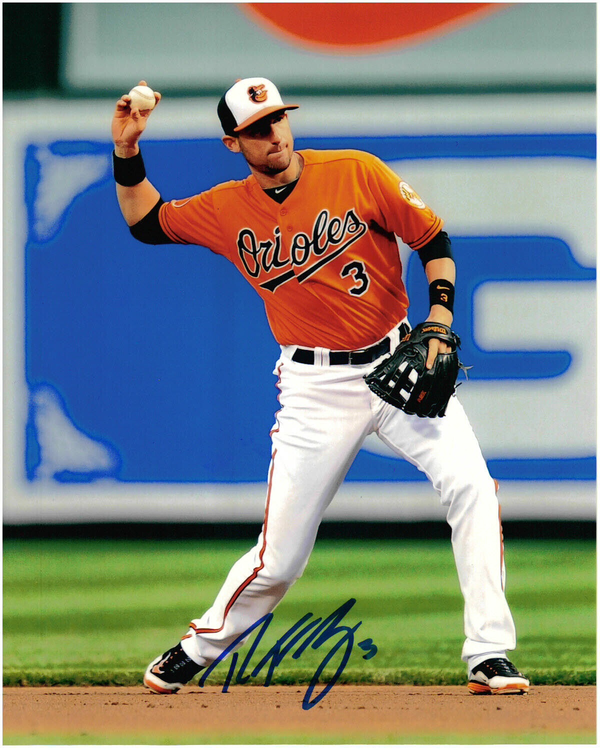 Baltimore Orioles Ryan Flaherty autographed 8 x 10 photo
