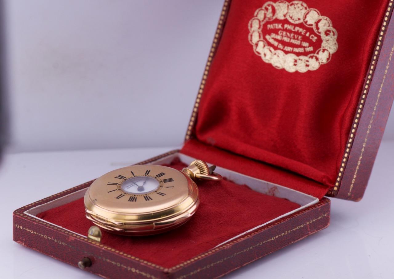 Antique Gold Patek Philippe Pocket Watch REPEATER-Tsar Nicholas Enamel Portrait