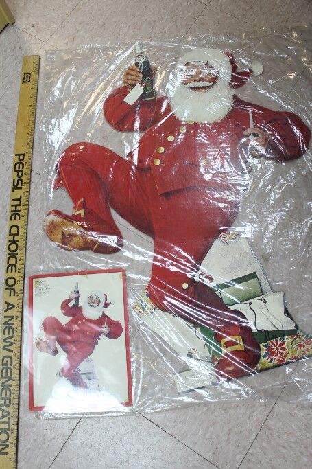 1960s Norman Rockwell Santa Clause Dealer Incentive Pepsi 3-D Advertisement
