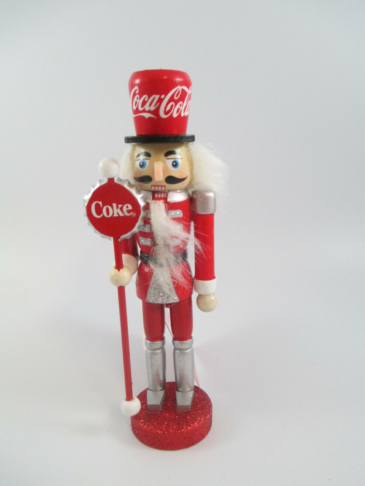 Coca-Cola Kurt Adler Wooden Nutcracker Holiday Christmas Ornament