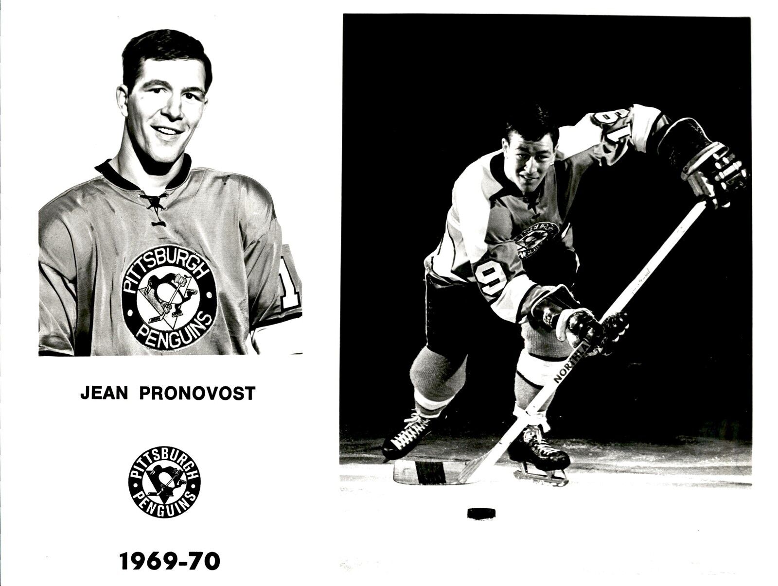 PF11 Orig Photo JEAN PRONOVOST 1969-70 PITTSBURGH PENGUINS NHL HOCKEY RIGHT WING