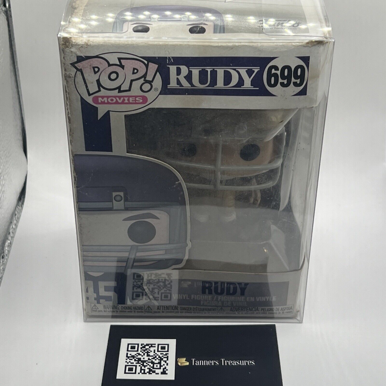 Funko Pop Movies - Rudy  #699 Notre Dame Football W/PROTECTOR READ