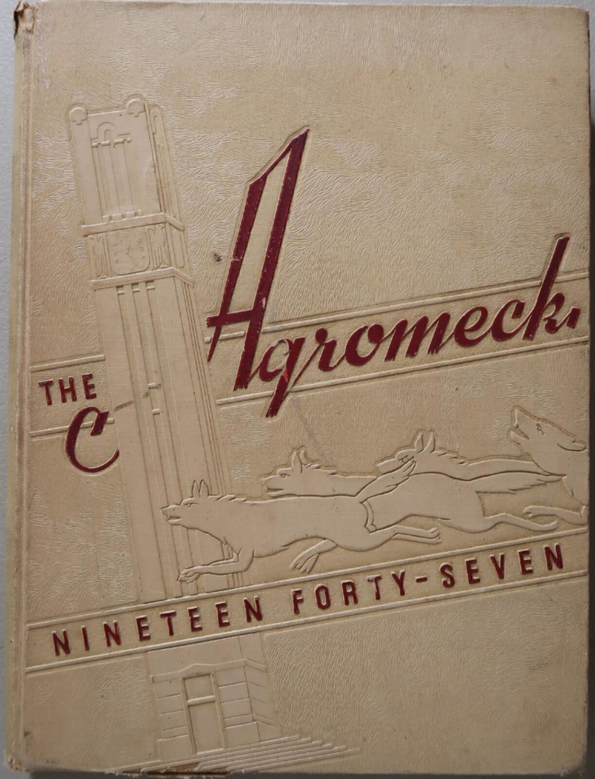 1947 NORTH CAROLINA STATE COLLEGE THE AGROMECK YEARBOOK 366 PAGES D1-1