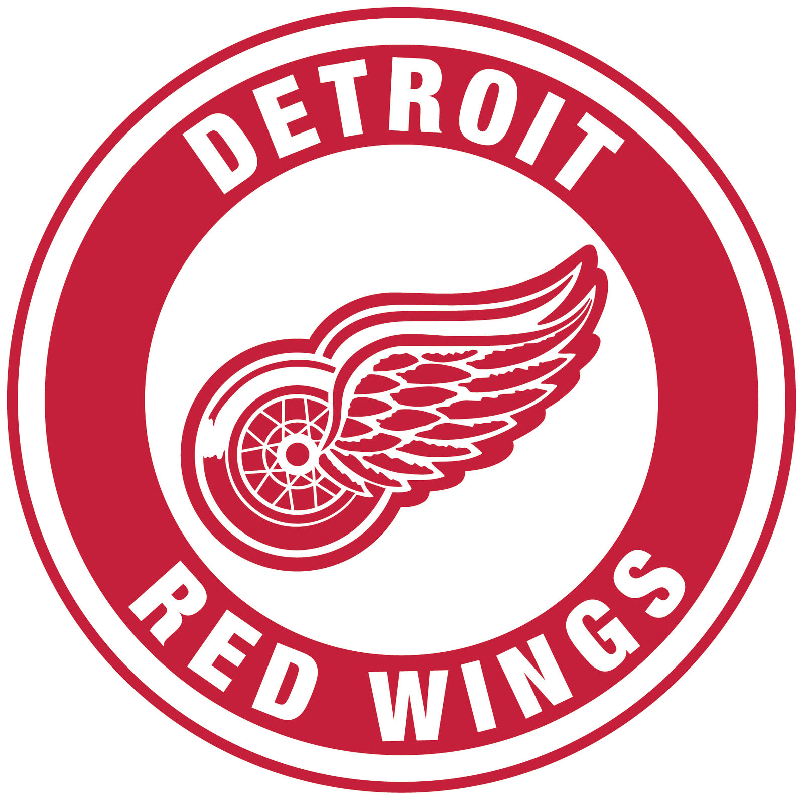 Detroit Red Wings Circle Sticker / Vinyl Decal 10 Sizes TRACKING