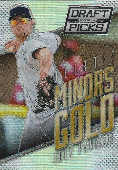 Joey Pankake 2014 Panini Prizm Perennial Draft Minor Gold insert card 23