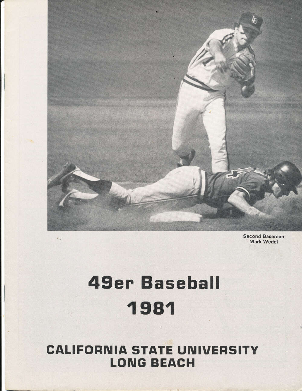 1981 Cal State Long Beach Baseball college Media guide bc5