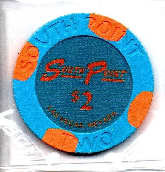 South Point Casino Las Vegas Nevada 2 Dollar Gaming Chip as pictured
